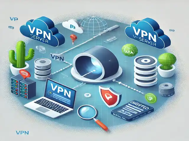 Cheap Servers for Virtual Private Networks An illustration showing how VPN servers work