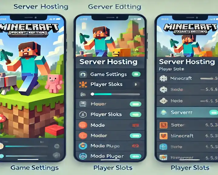 Free Minecraft Pocket Edition Server Hosting A Minecraft Pocket Edition server hosting dashboard