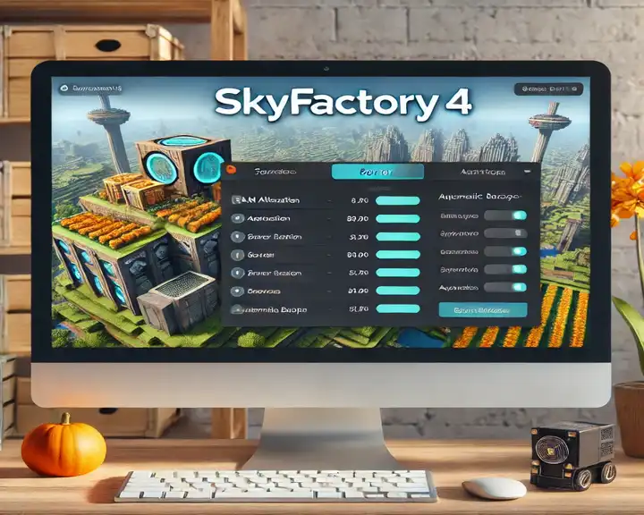 SkyFactory 4 Server Hosting, including options for RAM allocation, server location